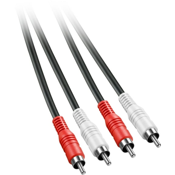 Insignia - 6' Stereo Audio RCA Cable - Black