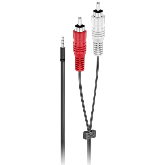 Insignia 6 ft. (1.8m) 3.5mm to RCA Audio Cable AUX to Red/White Stereo Adapter Cable for Speakers, TVs & Home Audio Systems