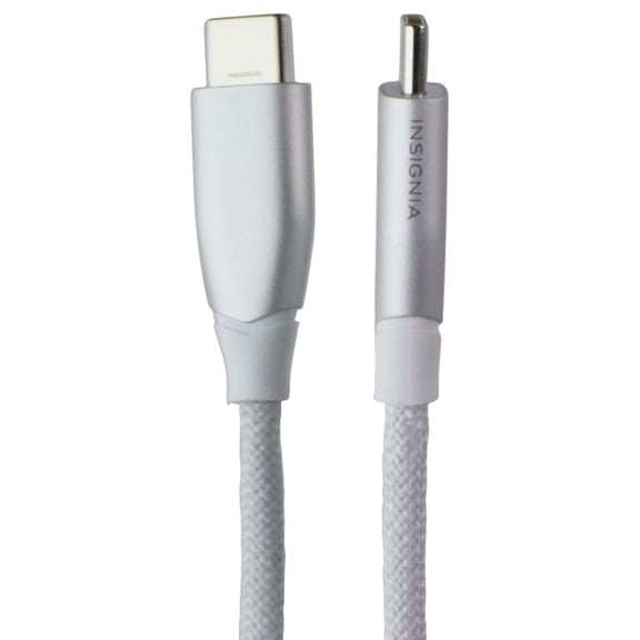 Insignia 60W 480Mbps 7-Foot Braided USB-C Cable - White