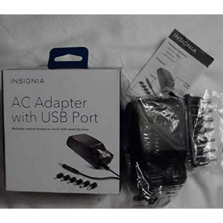 Insignia™ - 15.6 W 4.9 ft Universal AC Adapter - Black