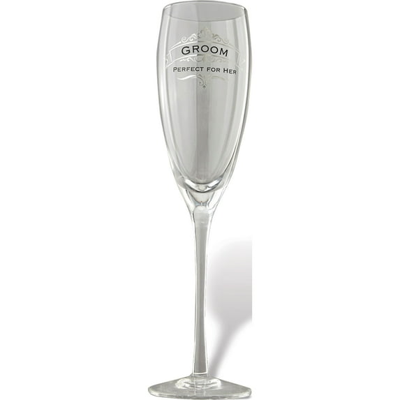 Insignia Groom Toasting Glass Designer Jewelry by Sweet Pea