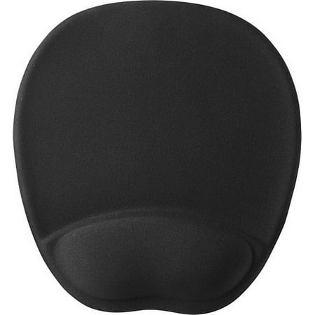 Insignia™ - Mouse Pad with Memory Foam Wrist Rest - Black