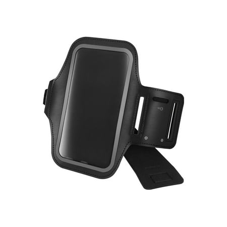 Insignia™ - Fitness Armband for Cell Phones with Screens up to 6.7" - Black