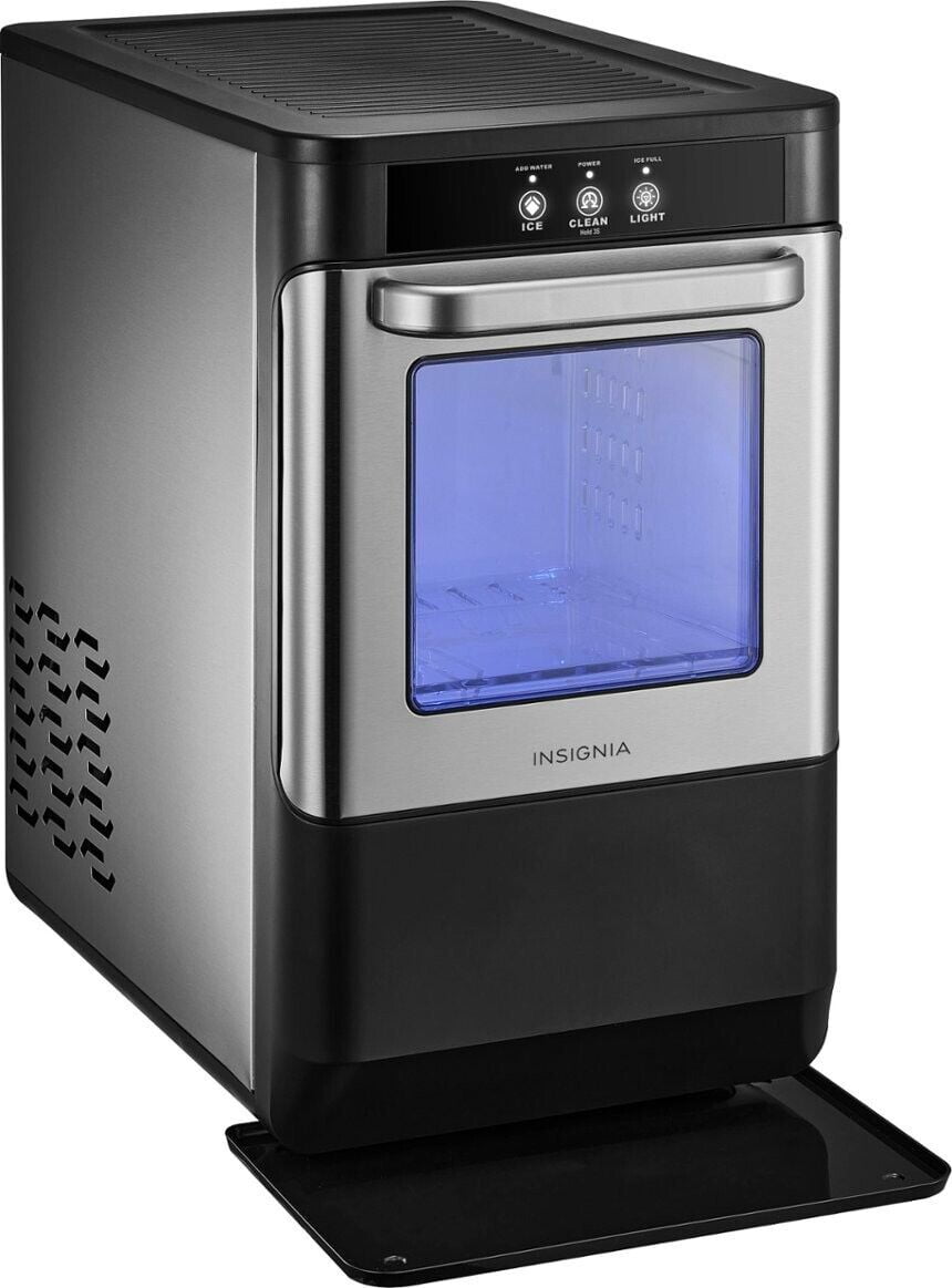 Insignia™ Portable Nugget Ice Maker with Auto ShutOff Stainless