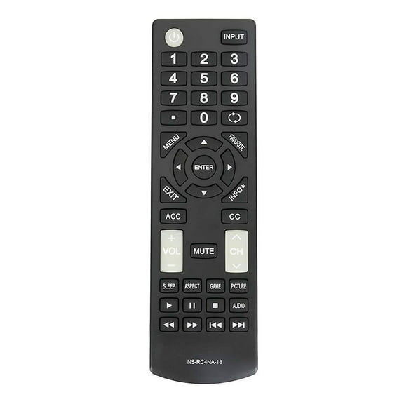 Insignia Remote Control (NS-RC4NA-18) for Select Insignia TVs - Black (Used)