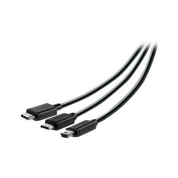 Insignia USB Cable Combo Pack 4ft USB Type-C, Micro USB & Mini USB Cables