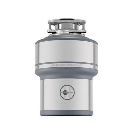 InSinkerator - Evolution Excel Lift and Latch Quiet Series 1HP Continuous Feed Garbage Disposal Cordless - Silver