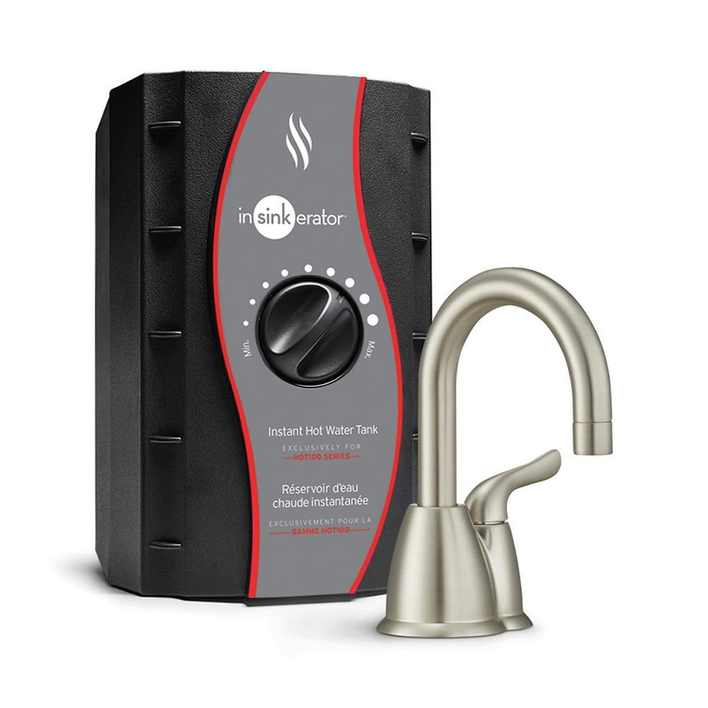 Satin Nickel Instant Hot Water Dispenser Faucet System