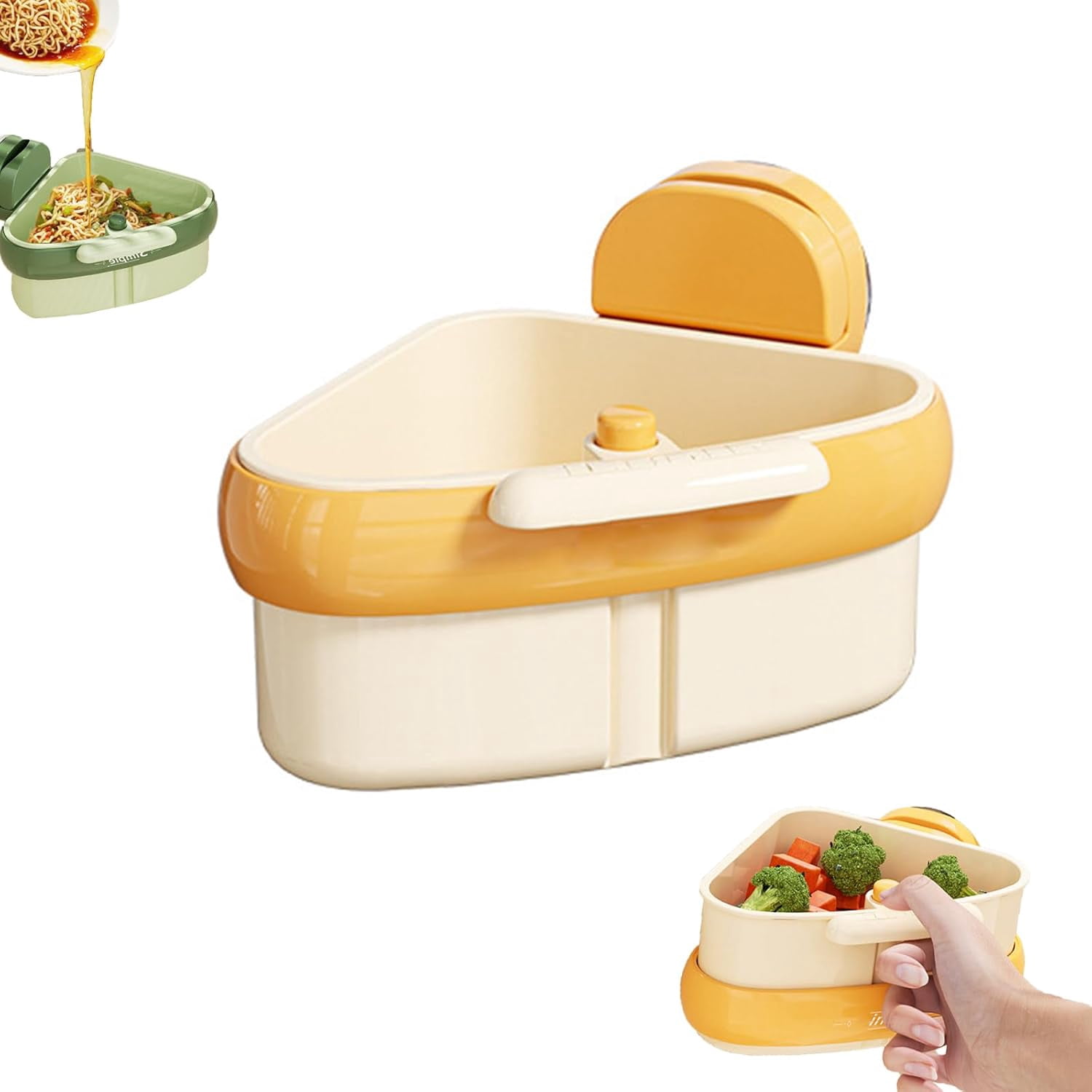 Insipire Suction Cup Corner Sink Rack,Corner Sponge Holder for Kitchen ...