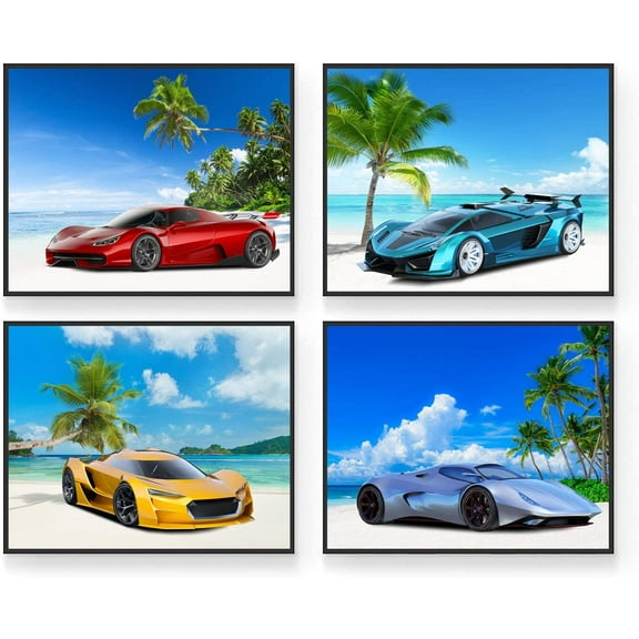 Insire Sport Car Wall Art 8" x 10" Poster (Pack of 4)