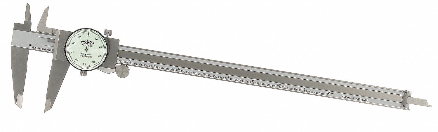 Insize DIAL CALIPER, 0-12", graduation .001"