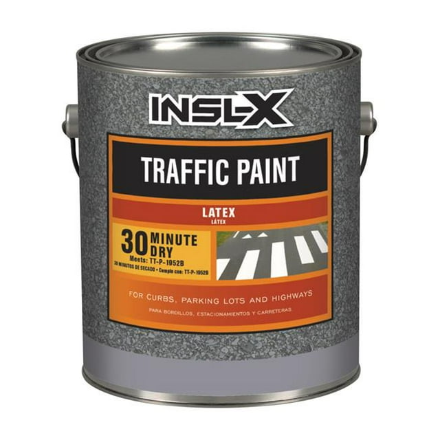 InslX 1806397 Acrylic LeadFree Yellow Traffic Zone Marking Paint, 1