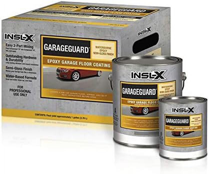 InslX GarageGuard SemiGloss Gray WaterBased Waterborne Epoxy Garage