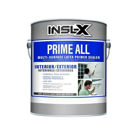Insl-x Prime All White Flat Water-Based Acrylic Latex Primer 1 gal.