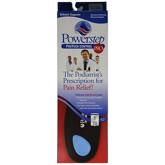 Insole Powerstep® Without Closure Female Size 6 - 6.5 / Male Size 4 - 4.5 Foot