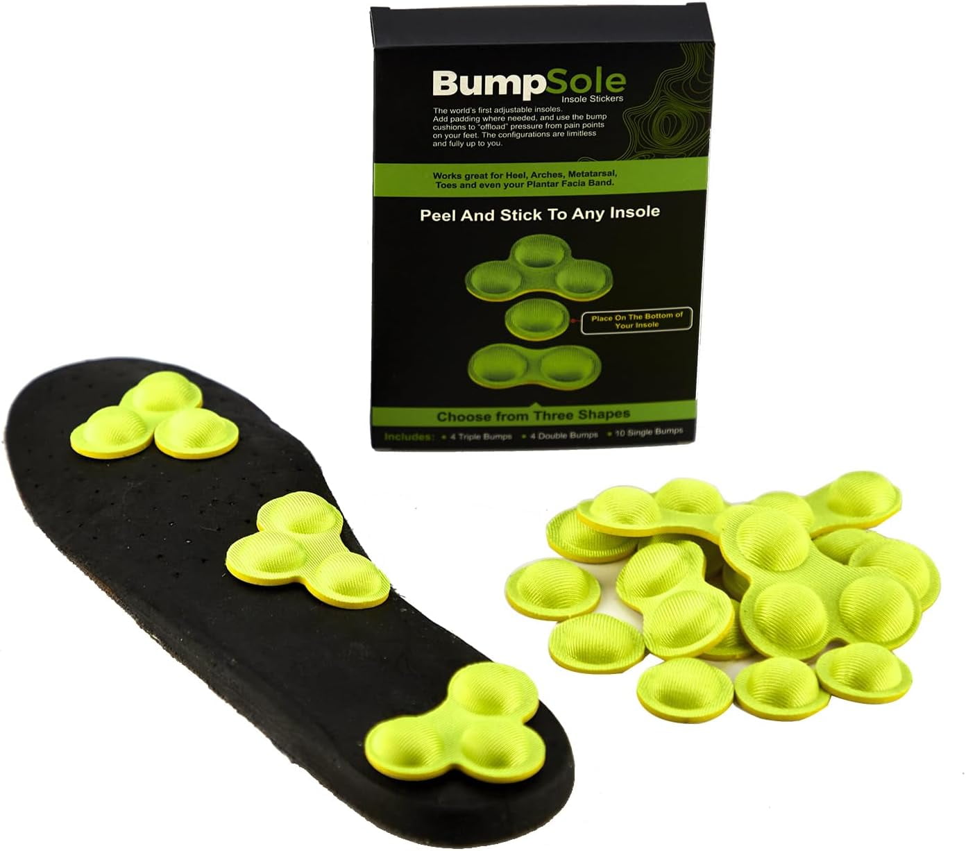 Insole Stickers by Bump Sole - Anti Fatigue Shoe Inserts for Shock ...