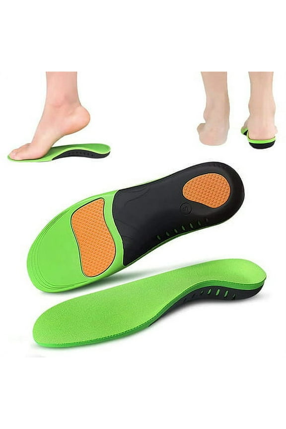 Insoles Insoles for Men Work Boots Women, Orthotic Shoe Inserts Relieve Plantar Fasciitis, High Arch Support Shoe Insoles