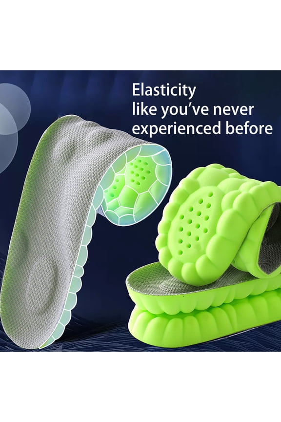 Insoles Men Shoe Inserts for Women 4D Cloud-Like Comfort Soles - Soft Memory Foam Cushioning Insoles - Trim to Fit Steppers Insoles with Arch Support for Foot Pain Relief and Fatigue Reduction