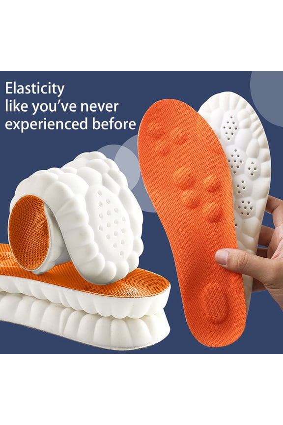 Insoles Men Shoe Inserts for Women 4D Cloud Technology Insole Super Soft Comfort Insoles | U-Shape Memory Foam Insoles, 4D Cloud Insole for Women Men Shock-Absorbing Foot Support Insoles