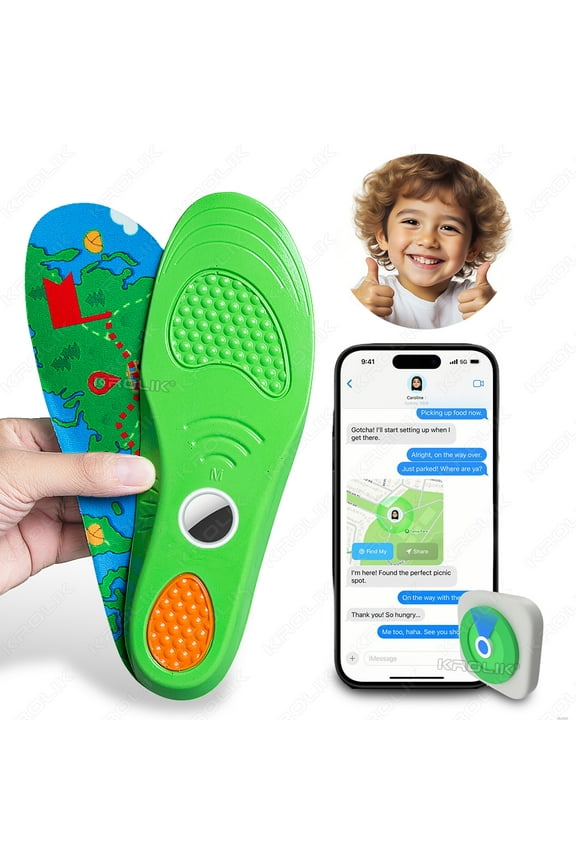 Insoles for Airtag Tracking Devise Hidden Holder Comfortable Securely Mounted Shoe Inserts Tracker Insoles for Kids Adult Seniors