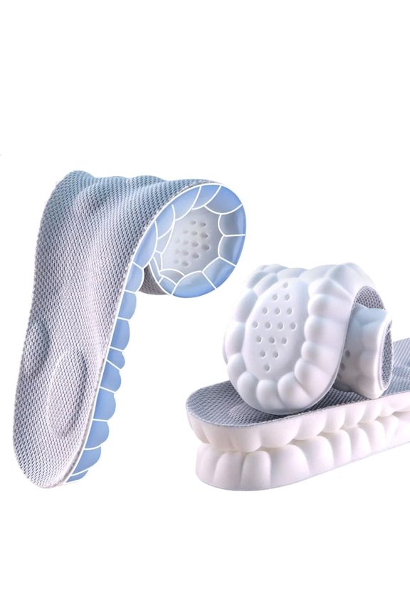 Insoles for Women Man,Cloud Soles for Men Women,4D Cloud Soles for Men,Anti Fatigue, Shock Absorption, Foot Pain Relief