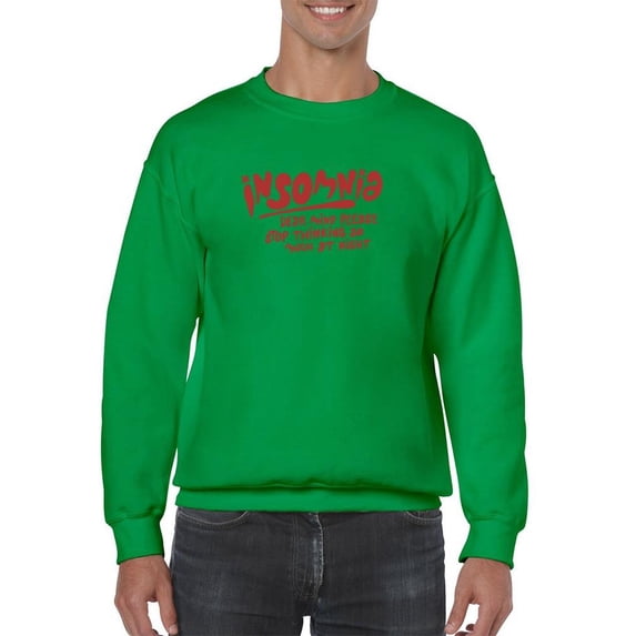 Insomnia Stop Thinking Sweatshirt Men - Men Sweatshirt, Small