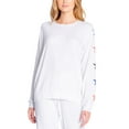 thumbnail image 1 of Insomniax Womens Butter Jersey Printed Long Sleeve Pajama Top, 1 of 1