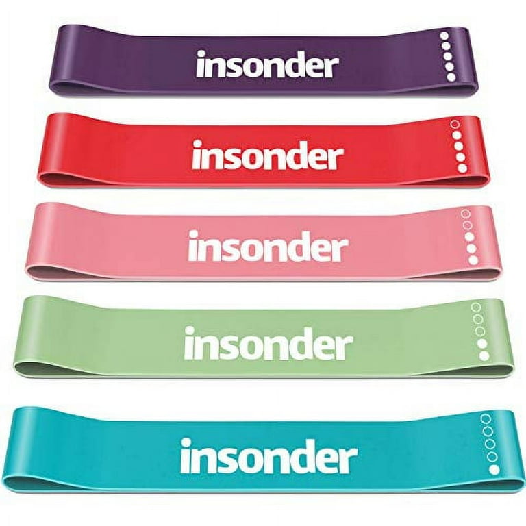 Insonder Resistance Bands Set Skin Friendly Loop Bands with