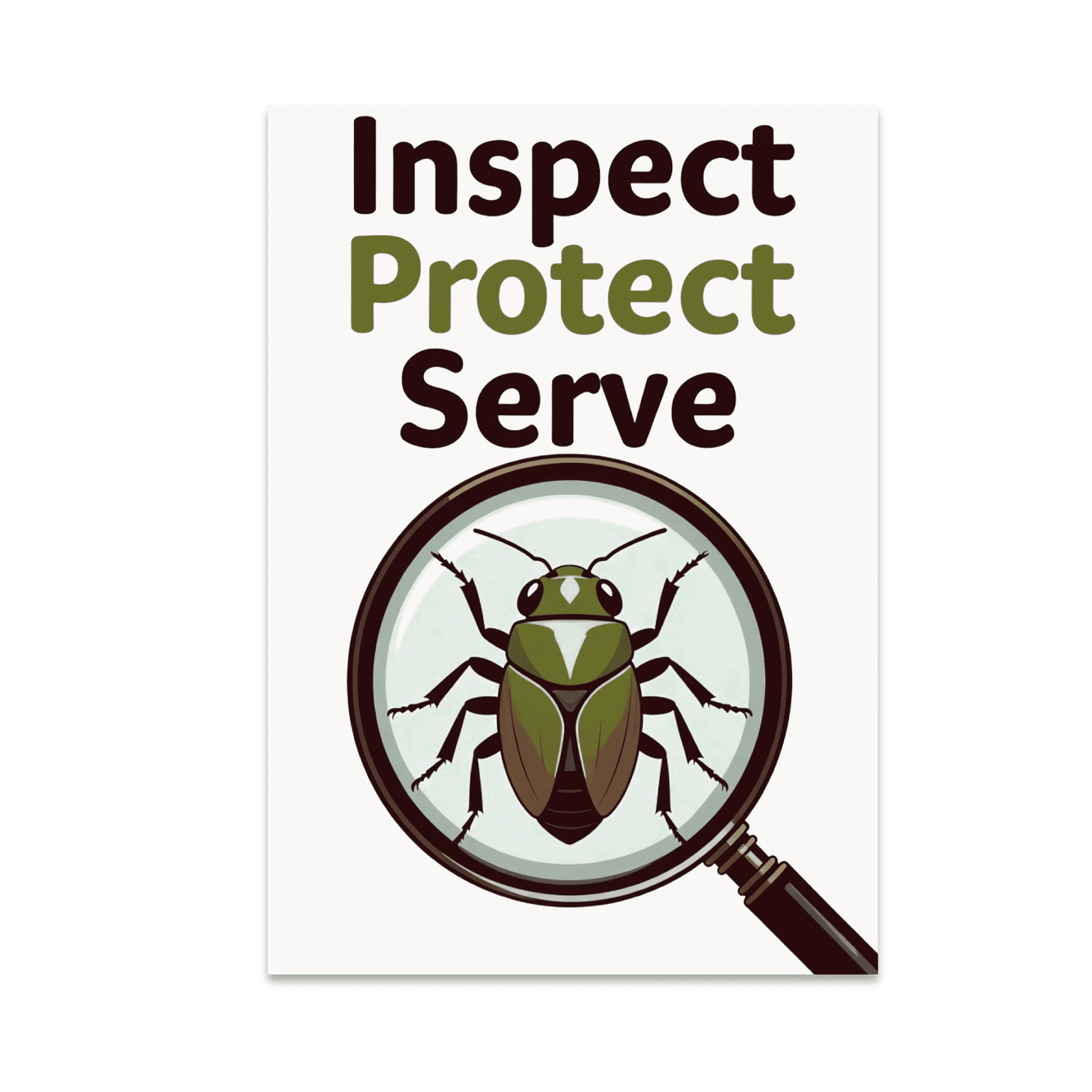 Inspect Protect Serve - Pest Inspector Pride - 13x19 Poster Print ...