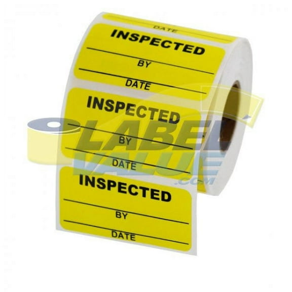 Inspected Inventory Labels 2" x 1"
