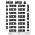 thumbnail image 1 of Inspected with Border Sticker Set - White - Matte Finish - 2.00" Large, 1 of 7