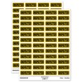 thumbnail image 1 of Inspected with Border Sticker Set - Yellow - Gloss Finish - 1.25" Mini, 1 of 7