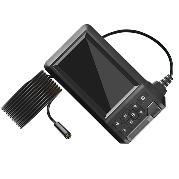 Inspection Camera Industrial Endoscope with LED Light and Bracket USB C Rechargeable Industrial Borescope Camera