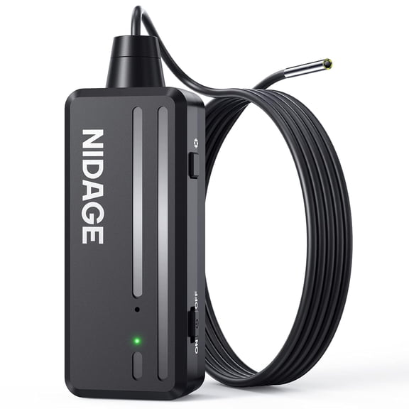 Inspection Camera Wireless Endoscope 2025 Top Tiny WiFi Borescope 3.9mm 1080P HD with Light IP67 Waterproof Semi-Rigid Snake Cam for iPhone, Android, Tablet, 5FT