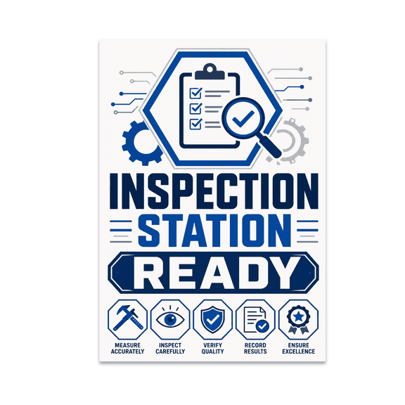 Inspection Station Ready Poster - Quality Control Enthusiast - 13x19 Poster Print
