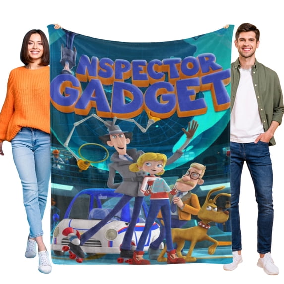 Inspector Gadget-Anti-Pilling Flannel Blanket Soft Lightweight Plush Fuzzy Cozy Luxury Blanket for Home and Kitchen Use – Perfect for Kids and Adults 40"*60"(100cm*150cm)