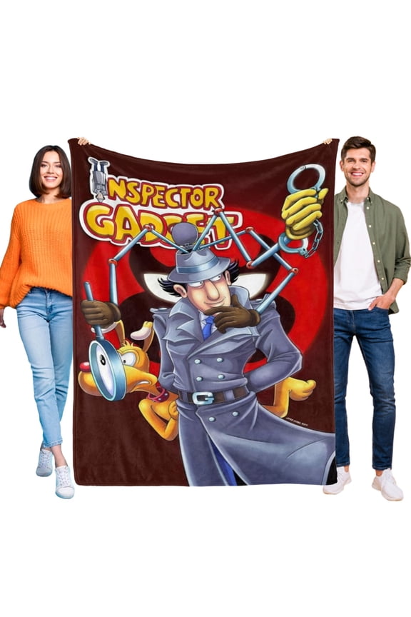 Inspector Gadget Throw Blanket Gifts for Fans Lover Girls Boys Women Present Hoodie Him Bed 60"x80"