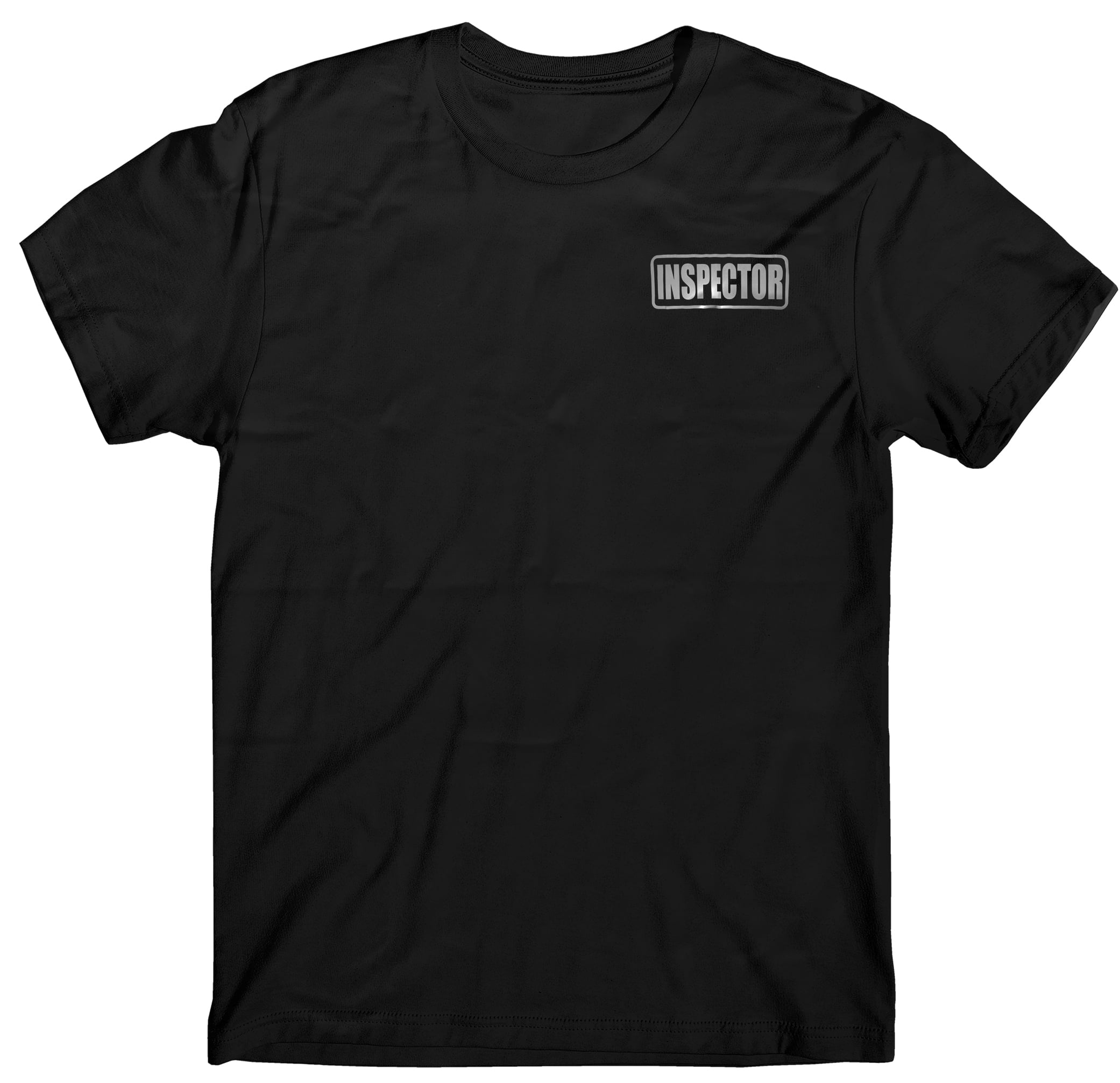Inspector t shirt, reflective logo, movie Investigator t shirt