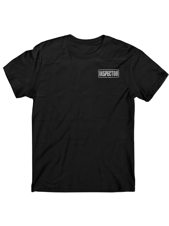 Inspector t shirt, reflective logo, movie Investigator t shirt