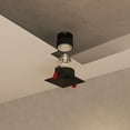 thumbnail image 1 of Libra 3in Black Square Integrated LED Canless Recessed Lighting Kit, 5CCT, 12W, 1000L, 1 of 9