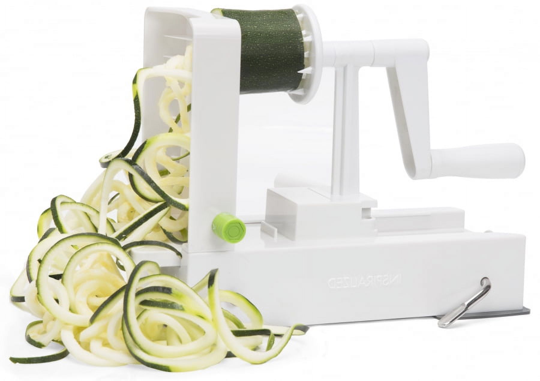 Inspiralized -Noodle Twister Sleek Stylish Vegetable Salads Slicer Noodles Maker - White Plastic - image 1 of 6