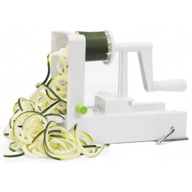 Inspiralized -Noodle Twister Sleek Stylish Vegetable Salads Slicer Noodles Maker - White Plastic