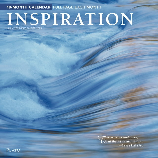 Inspiration 2025 12x24" (Hanging) 18 Month Wall Calendar Jul 