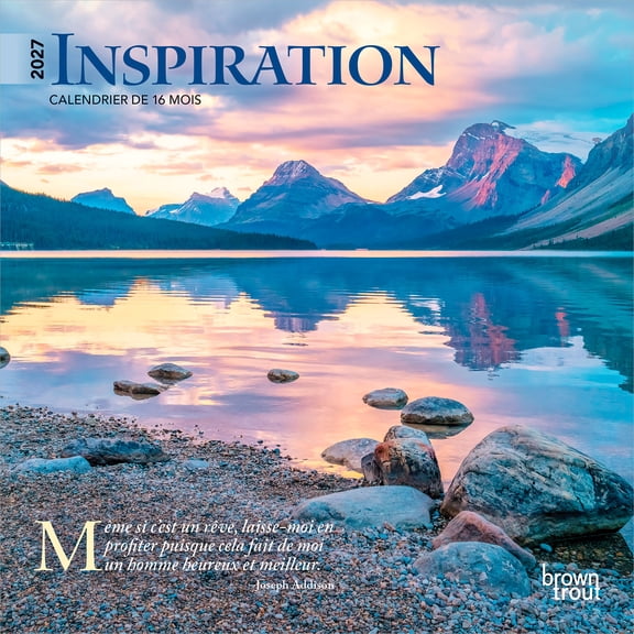 Inspiration | 2027 7x14" (Hanging) Mini Wall Calendar | French Language