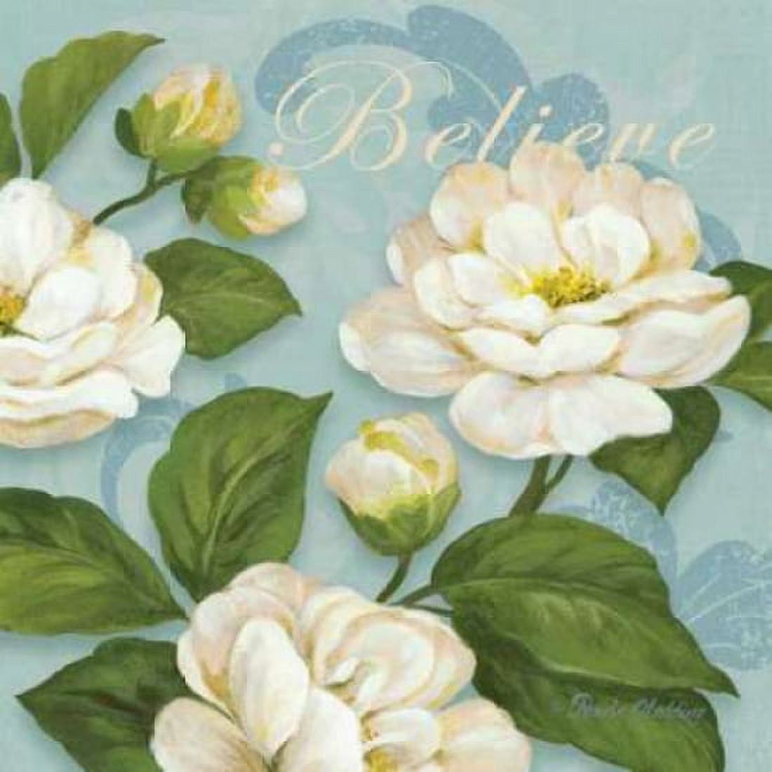 Inspiration Camellias Canvas Art - Pamela Gladding (24 x 24)