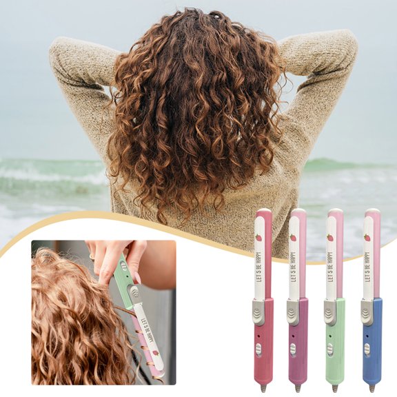 Curling Perm Curl And Wrist Curls Crimped Hair Curling Automatic Curler Tight Curling Wand Curling Barrel Wand Ear Guards for Heat Styling Beach Rotating Curler Hot Crunchy Curl Mini Curlers