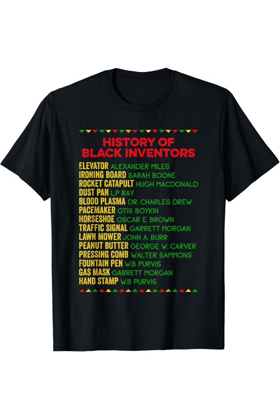 Inspiration Empowering Black Inventor History Tee Science Tech T-shirt