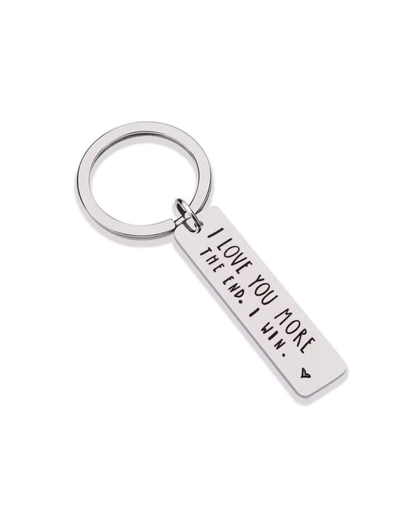 Inspiration Gifts Keychains I Love You More Birthday Anniversary Graduation Keychain for Couples Her Women