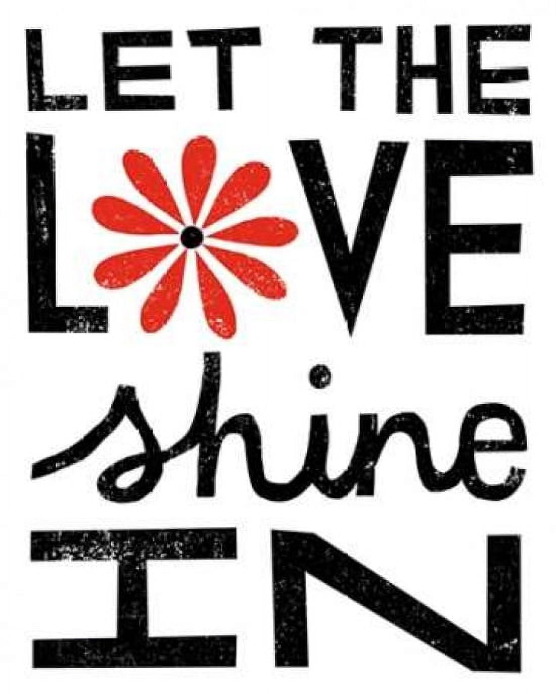 Inspiration Love I Red Flowers Canvas Art - Michael Mullan (24 x 30)