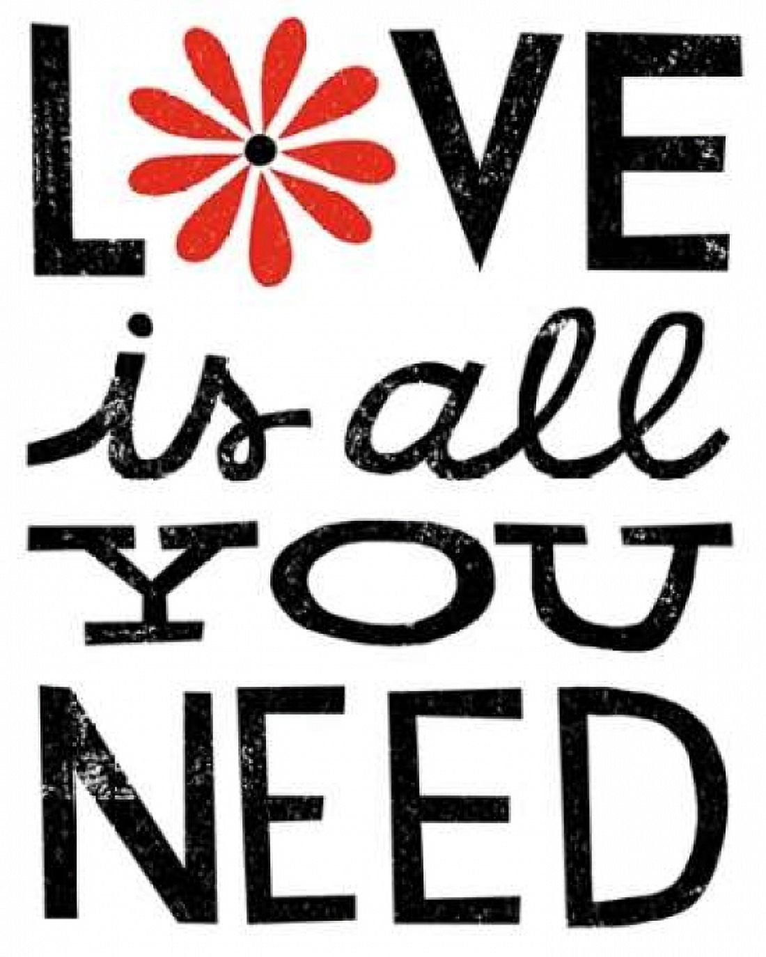 Inspiration Love II Red Flowers Canvas Art - Michael Mullan (24 x 30)